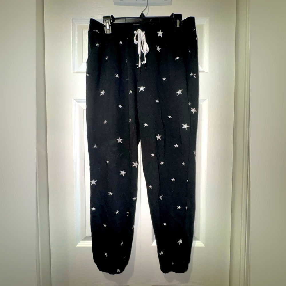 PJ Salvage Embroidered star Sleep Jogger Pants. Size M. GUC